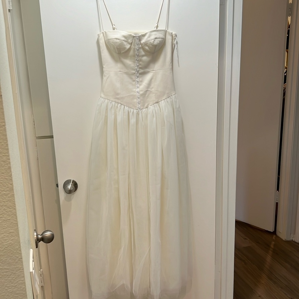 New NBD Fraser Maxi Dress in Ivory (Size XS)